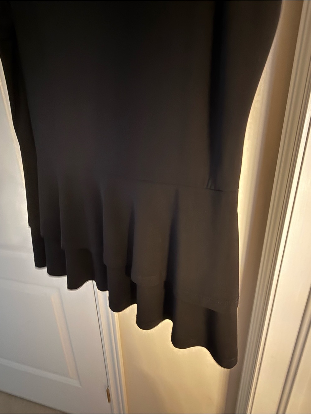 Laura Sleeveless Black Peplum Tank Top - Picture 3 of 5
